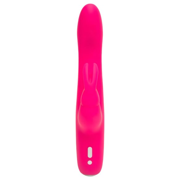 Happyrabbit Curve Slim - vibrator z ročajem za klitoris - vodoodporen - roza