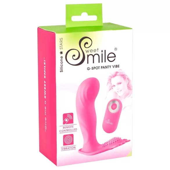 SMILE - nosljive hlačke z vibracijo - daljinski upravljalnik - polnjenje - roza
