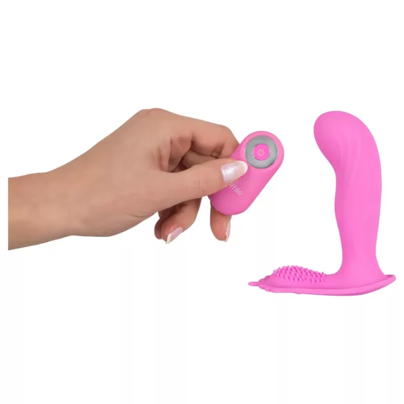 SMILE - nosljive hlačke z vibracijo - daljinski upravljalnik - polnjenje - roza