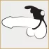 Happyrabbit - erekcijski obroč za penis in moda - vodoodporen, polnilen, črn