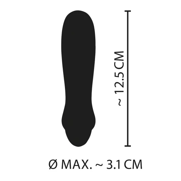 You2Toys - Cuties Mini Purple - baterijski, silikonski paličasti vibrator (vijoličen)