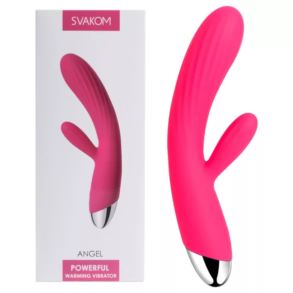 Svakom Angel - vibrator za točko G in klitoris - vodoodporen, grelni, rdeč