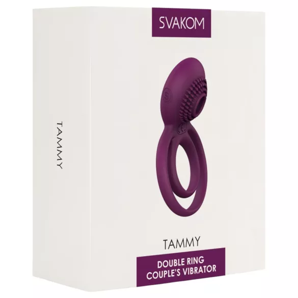 Svakom Tammy - vibracijski obroč za penis in moda - polnilni - vijoličen