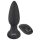 Črni žamet - vrteči analni vibrator z biseri (črn)