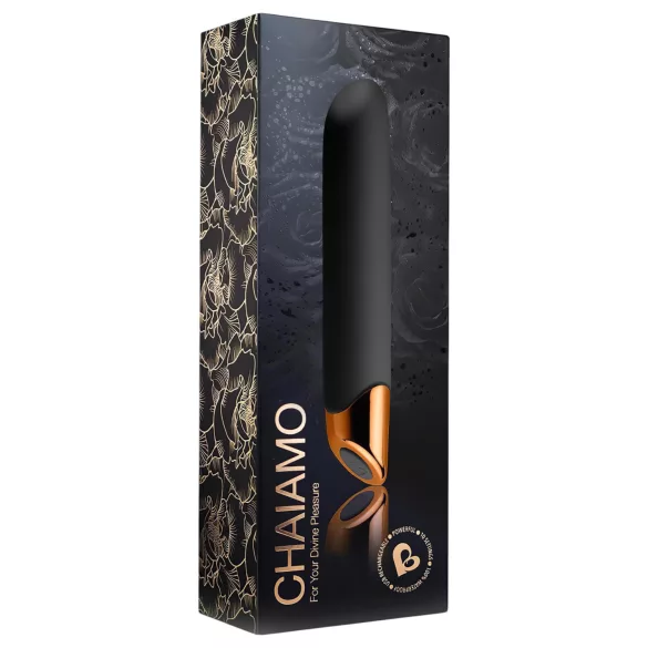 Chaiamo - baterijski vibrator - vodoodporen klasičen model - črna