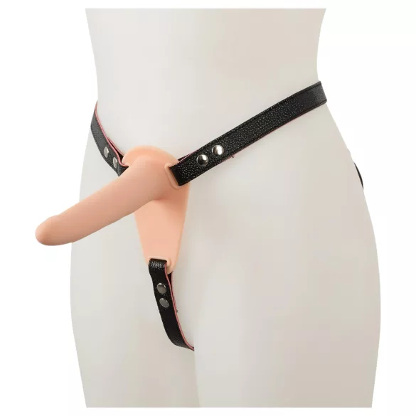 You2Toys - strap-on vibrator - polnjenje - naravna barva
