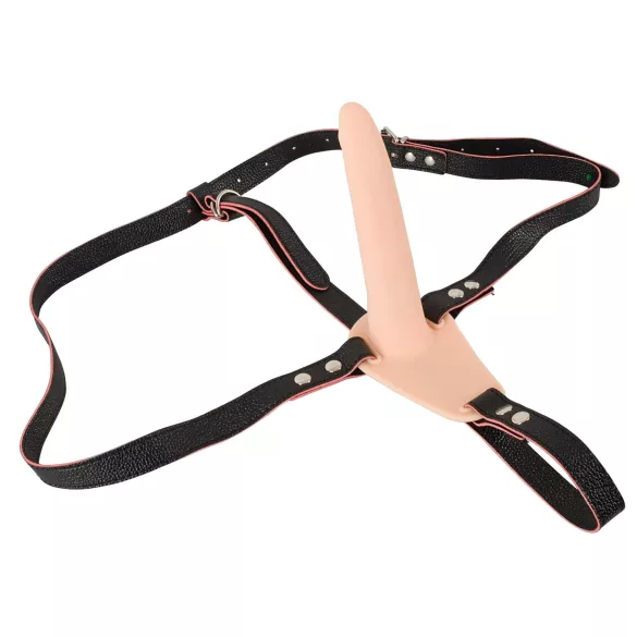 You2Toys - strap-on vibrator - polnjenje - naravna barva
