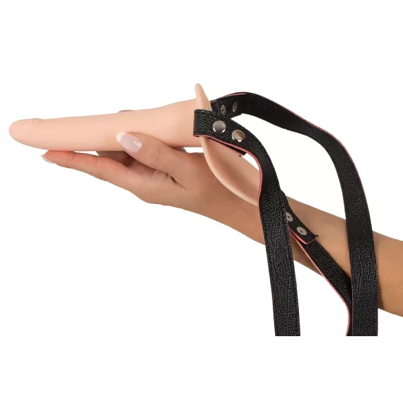 You2Toys - strap-on vibrator - polnjenje - naravna barva