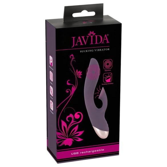 Javida - vibrator s funkcijo sesanja klitorisa - vodoodporen - vijoličen