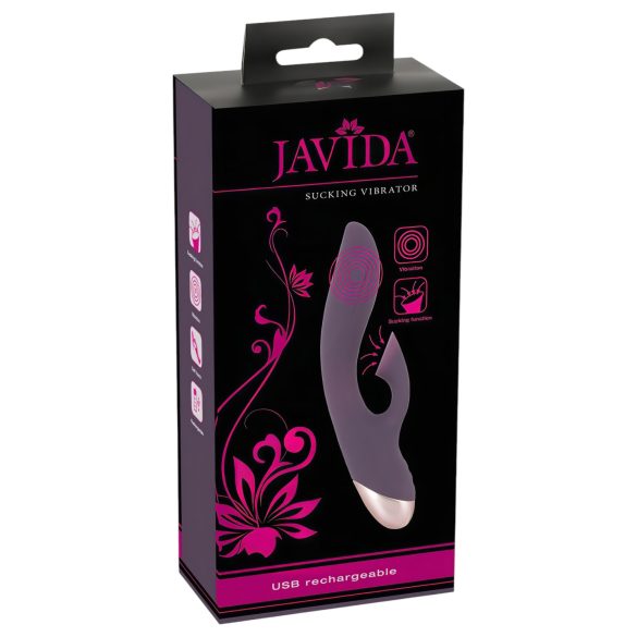 Javida - vibrator s funkcijo sesanja klitorisa - vodoodporen - vijoličen