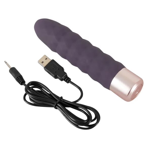 You2Toys Elegant Diamond - vibrator paličica - polnilni - vijoličen