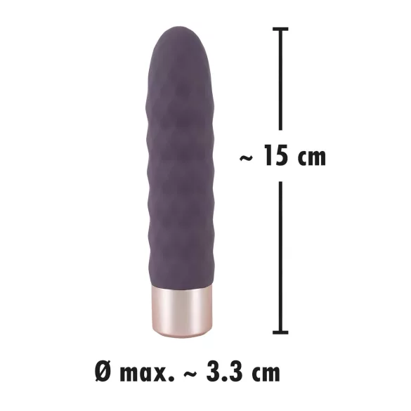 You2Toys Elegant Diamond - vibrator paličica - polnilni - vijoličen