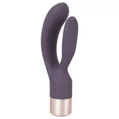   You2Toys Elegant Double - vibrator z nastavkom za klitoris - polnilni