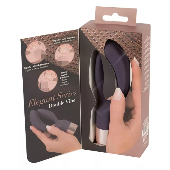 You2Toys Elegant Double - vibrator z nastavkom za klitoris - polnilni