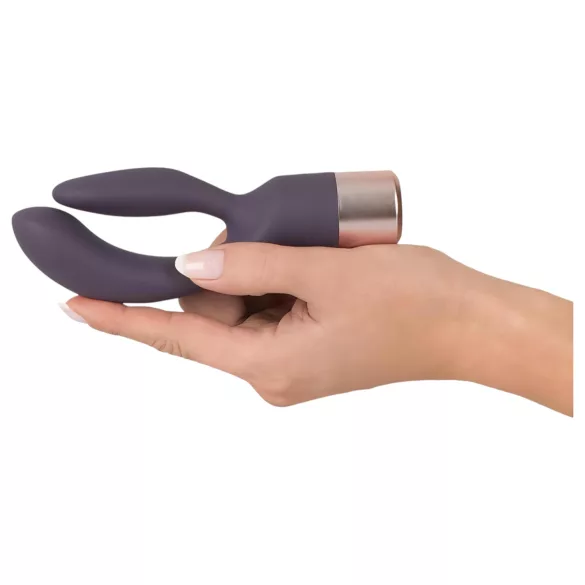 You2Toys Elegant Double - vibrator z nastavkom za klitoris - polnilni
