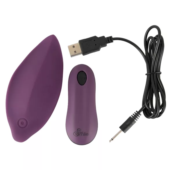 SMILE - vibrator za klitoris z aplikacijo - akumulatorski, vijoličen