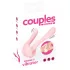 Couples Choice - dvomotorni vibrator za pare (rožnat)
