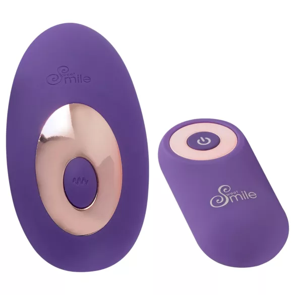SMILE - vibrirajoči vibrator za klitoris z daljinskim upravljanjem - vijoličen