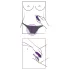 SMILE - vibrirajoči vibrator za klitoris z daljinskim upravljanjem - vijoličen