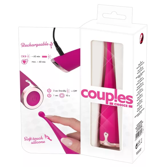 Couples Choice - vibrator za klitoris - polnilni - roza