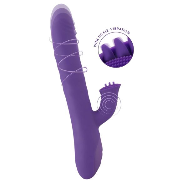 Smile Pearl - biserni vibrator s funkcijo potiskanja (vijoličen)