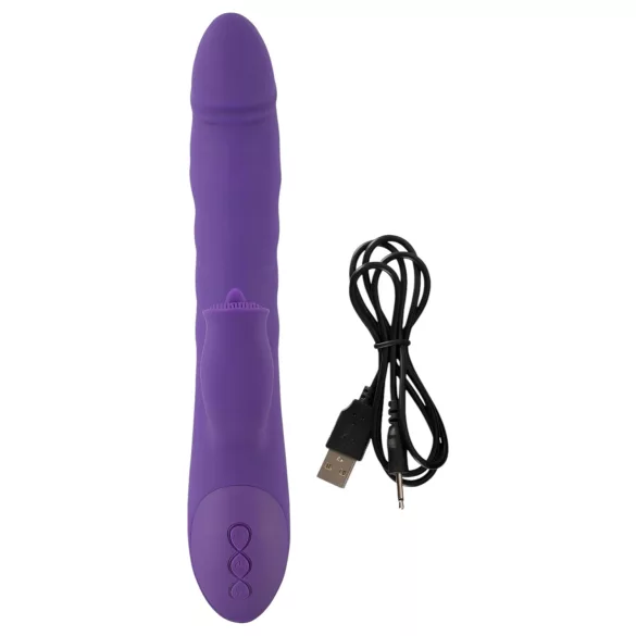 Smile Pearl - vibrator z biseri - vijoličen