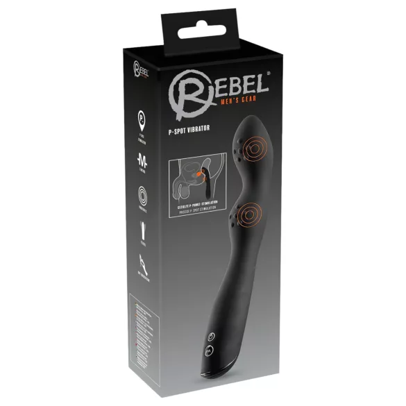 Rebel - vibracijski masažer prostate z 2 motorjema - črn
