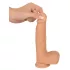 You2Toys - realistični vibrator z gibanjem - naravna barva