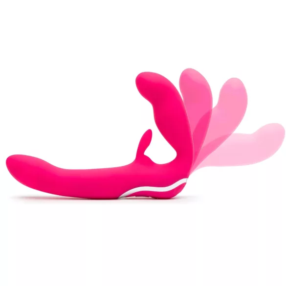 Happyrabbit - brezpašni vibrator za pare - rožnata