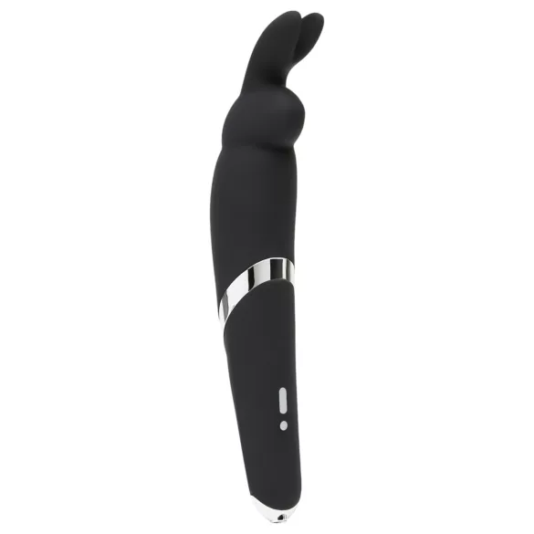 Happyrabbit - masažni vibrator paličica - polnilni - črna