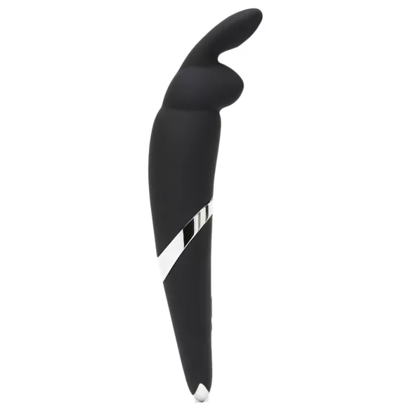 Happyrabbit - masažni vibrator paličica - polnilni - črna