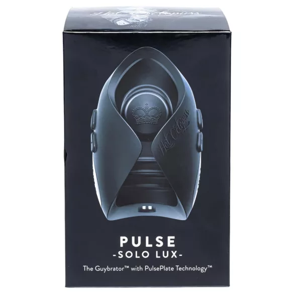 Hot Octopuss Pulse Solo Lux - masturbator za penis - vibracijski - črna
