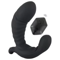   You2Toys - napihljiv vibrator na daljinsko upravljanje - črn