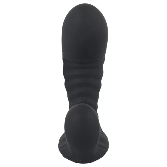 You2Toys - napihljiv vibrator na daljinsko upravljanje - črn