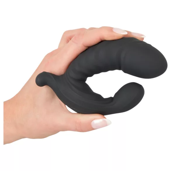 You2Toys - napihljiv vibrator na daljinsko upravljanje - črn