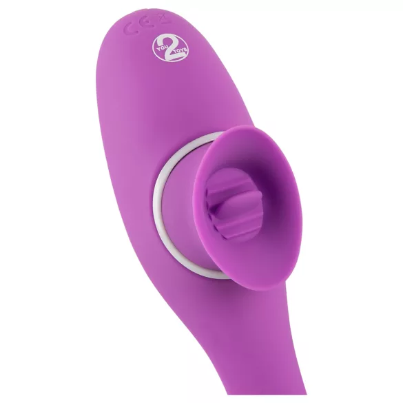 You2Toys - vibrator 2v1 za dvoje - polnilen, vijoličen
