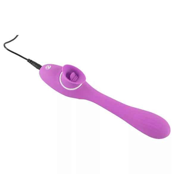 You2Toys - vibrator 2v1 za dvoje - polnilen, vijoličen