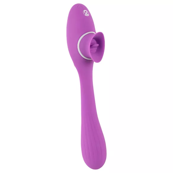 You2Toys - vibrator 2v1 za dvoje - polnilen, vijoličen