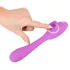 You2Toys - vibrator 2v1 za dvoje - polnilen, vijoličen
