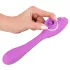 You2Toys - vibrator 2v1 za dvoje - polnilen, vijoličen