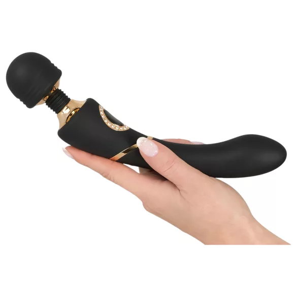 Cleopatra Wand - vibracijski masažer na baterije - vodoodporen - črn