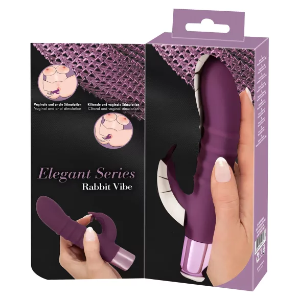 Rabbit Vibe - vibrator za G-točko s klitoralnim nastavkom - polnilni - vijoličen