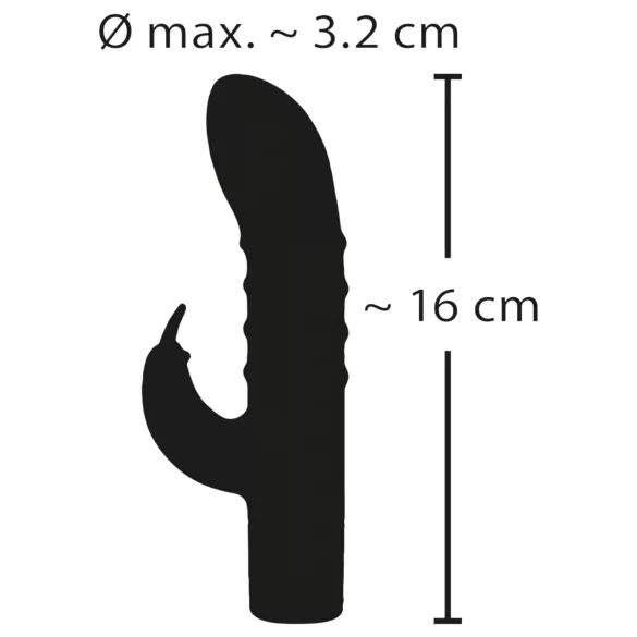 Rabbit Vibe - vibrator za G-točko s klitoralnim nastavkom - polnilni - vijoličen