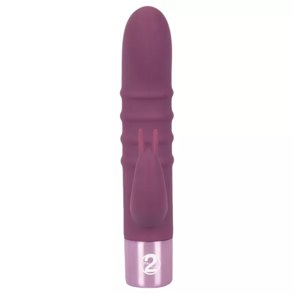Rabbit Vibe - vibrator za G-točko s klitoralnim nastavkom - polnilni - vijoličen