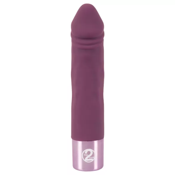 You2Toys Elegant Realistic - vibrator za polnjenje - vodoodporen - vijoličen