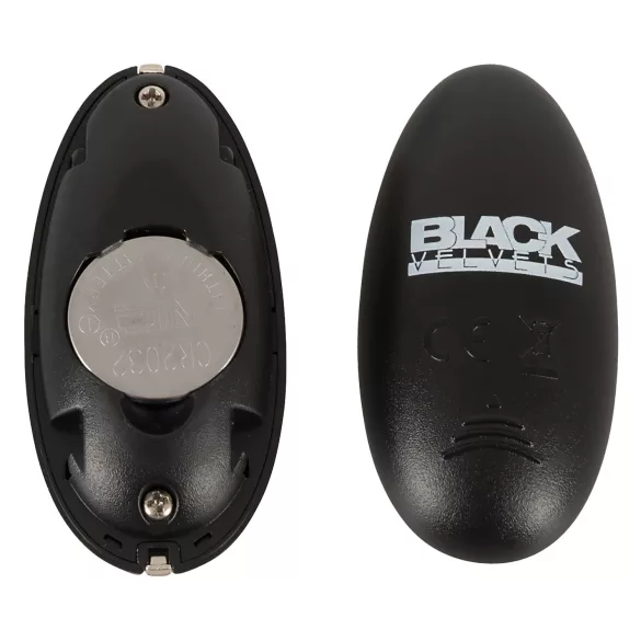 Black Velvets - akumulatorski, sunki delujoč analni vibrator (črn)