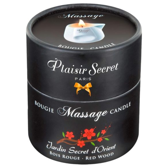 Plaisirs Secrets Rdeči Les - masažna sveča (80 ml)