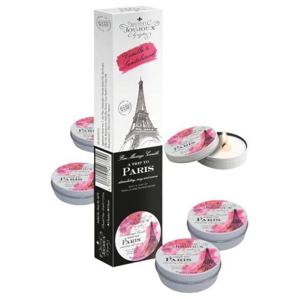 Petits Joujoux Paris - masažna sveča - vanilija-sandalovina (5x43ml)