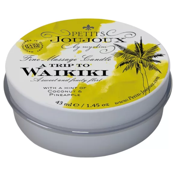 Petits Joujoux Waikiki - masažna sveča - kokos ananas - 43 ml