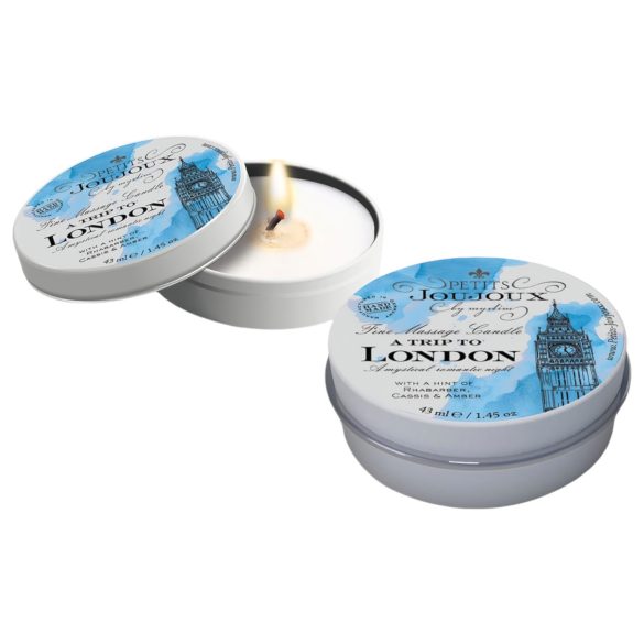 Petits Joujoux London - masažna sveča - rabarbara-jantar (43 ml)
